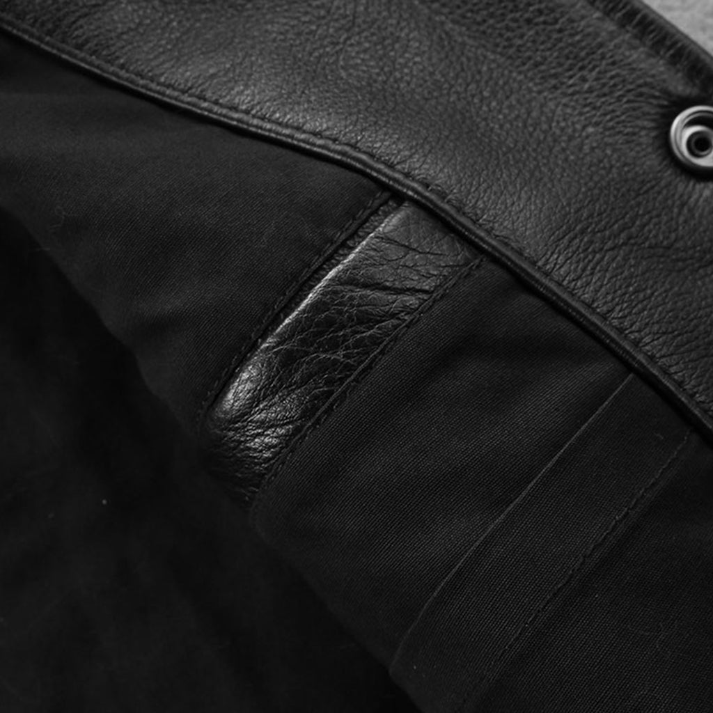 MC-Läderväst Med Dödskalle