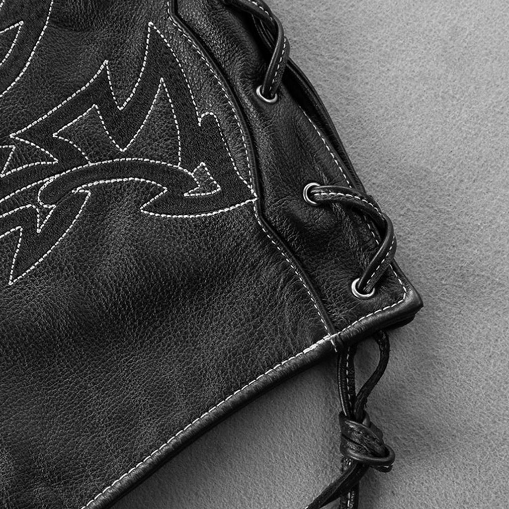 MC-Skinnväst Med Dödskalle