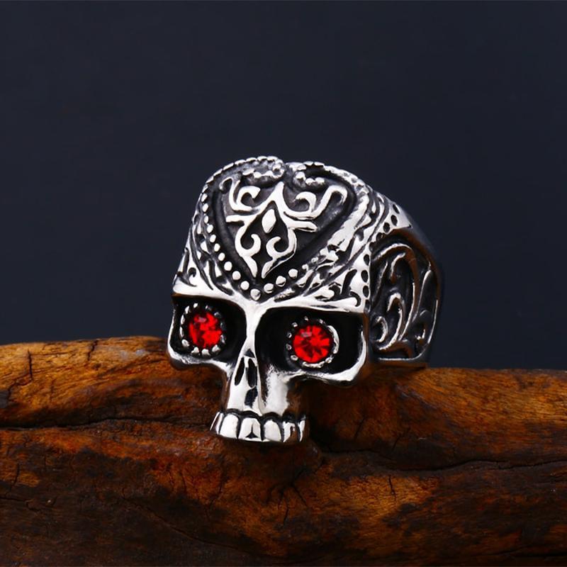 Mayan Dödskalle Ring