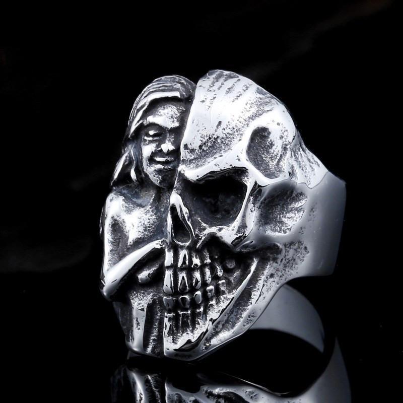 Dam Dödskalle Ring