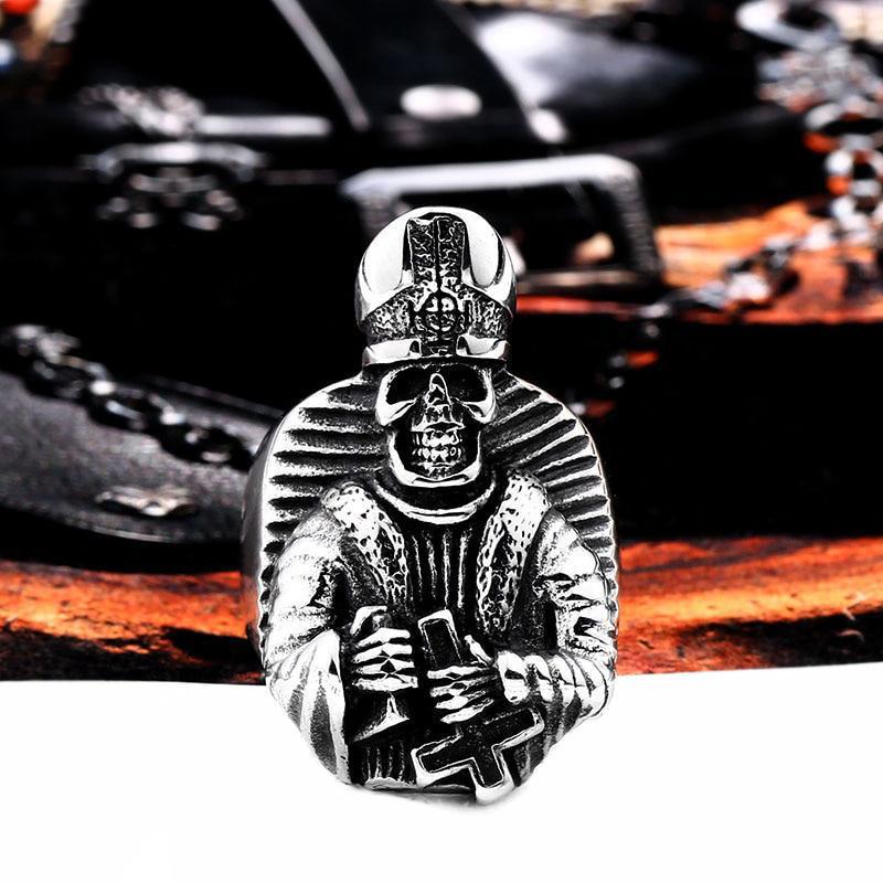 Biker Ring Ghost Priest