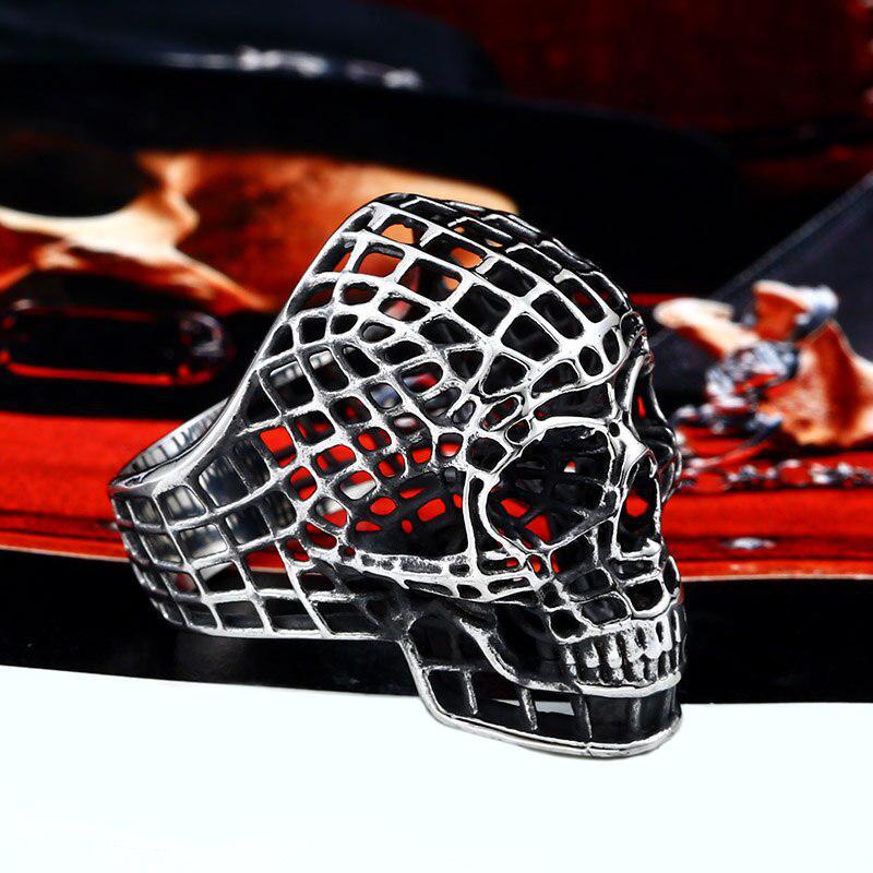 Genomskinlig Dödskalle Ring