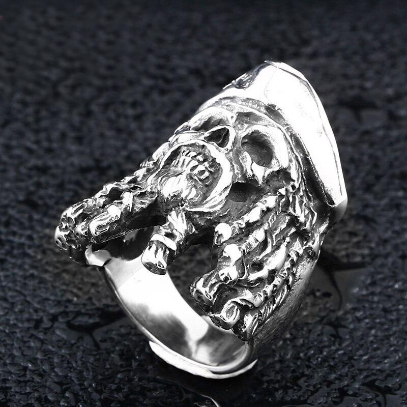 Dödskalle Ring Pirat