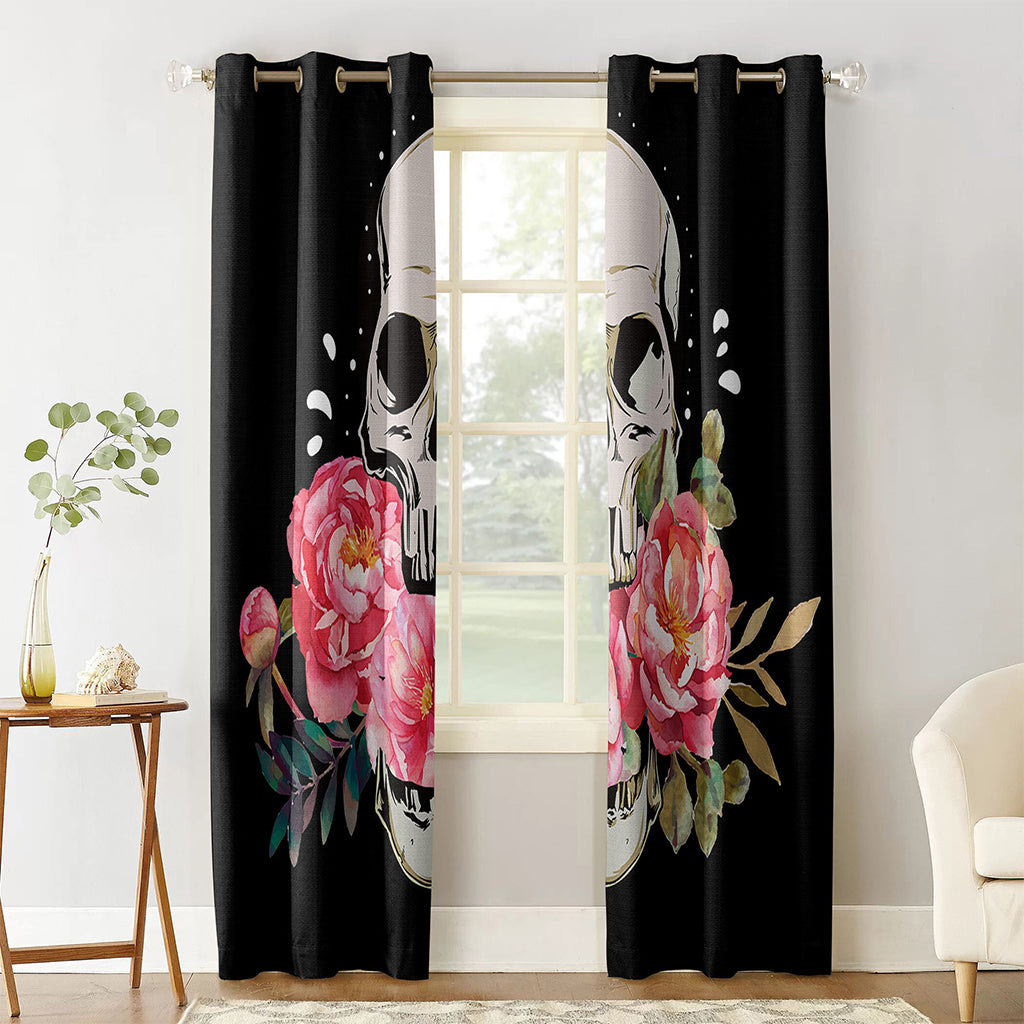 Prisvärda Gardiner Med Dödskalle