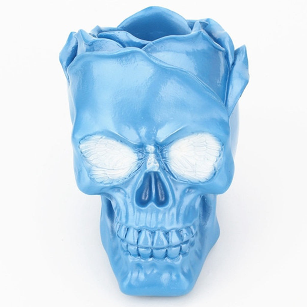 Blå Dekorativ Dödskalle