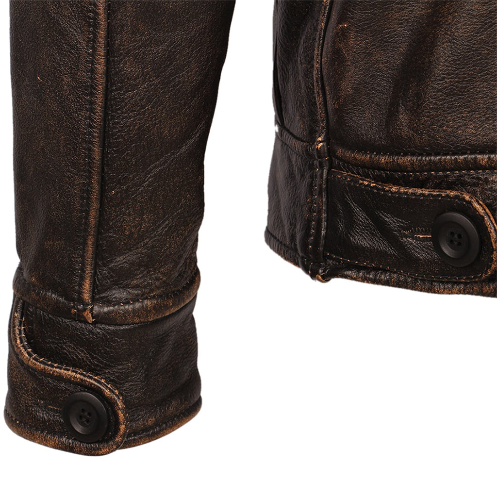 Brun Jacka För Herr Med Dödskalle