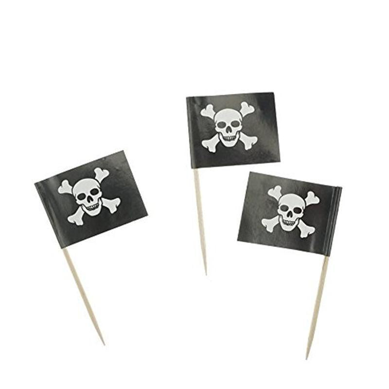 Cocktailflaggor Piratflagga