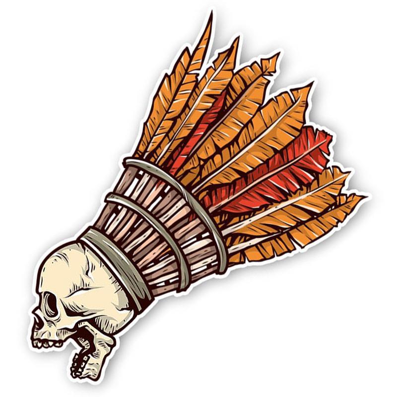 Dödskalle Klistermärke Badmintonboll