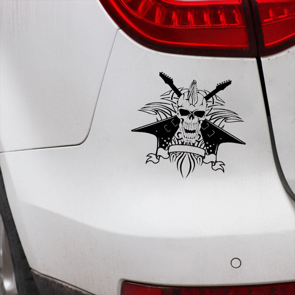 Dekal Elgitarr Dödskalle