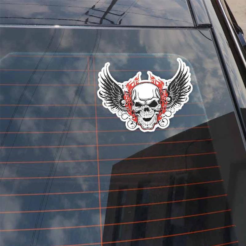 Dekal Dödskalle Vingar