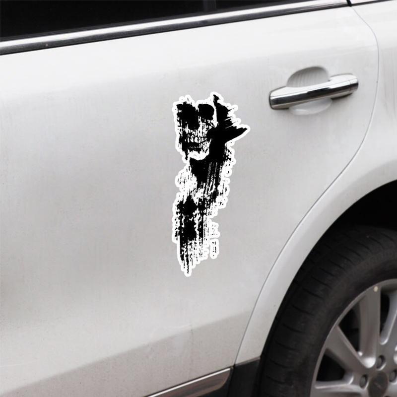 Svart Dödskalle Klistermärke