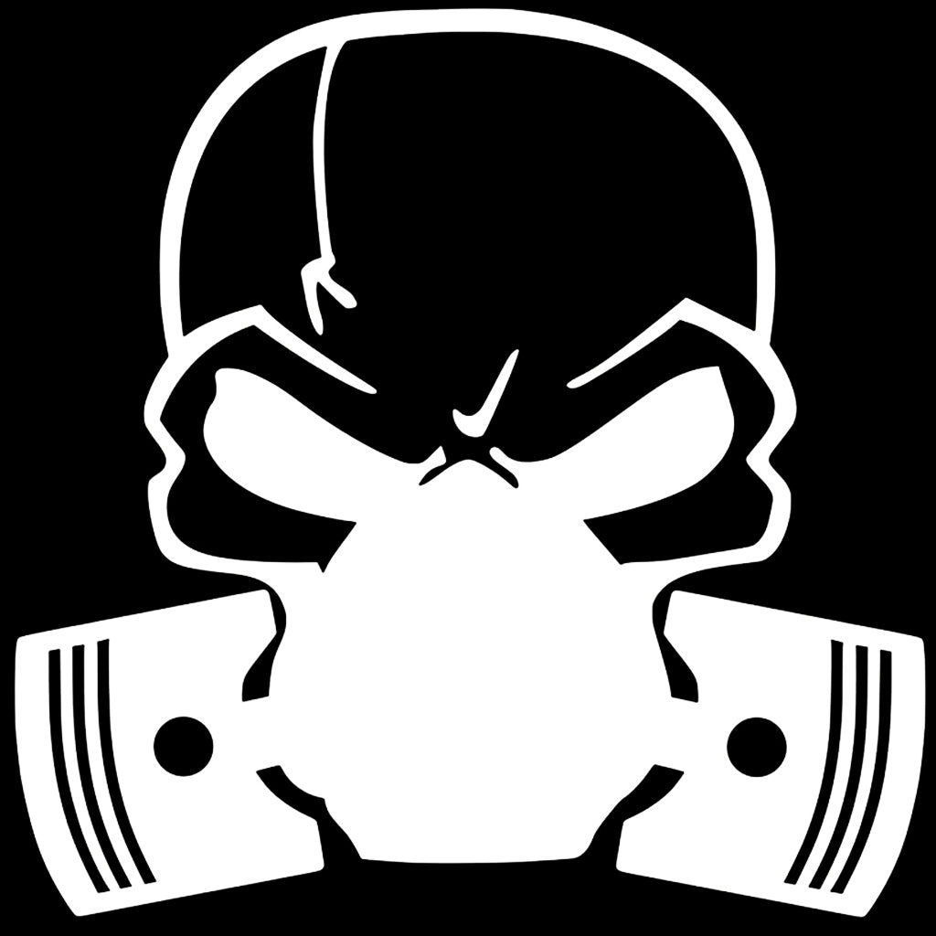 Sticker Dödskalle Skyddsmask