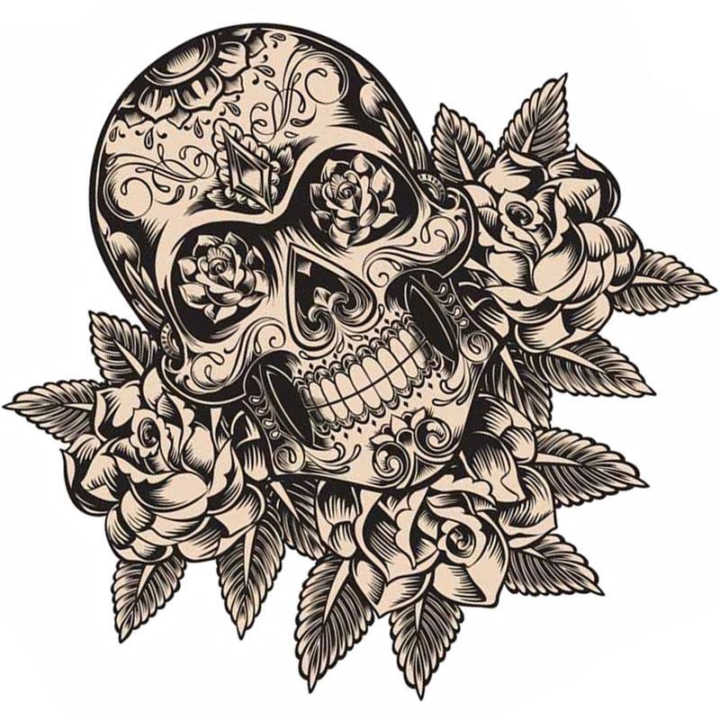 Mexikanskt Dödskalle Klistermärke