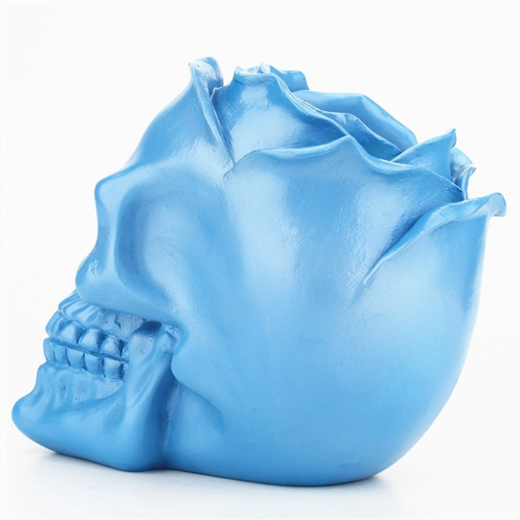 Dekorativ Blå Dödskalle