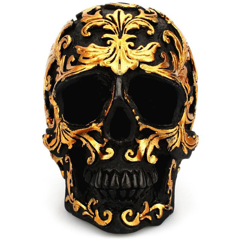 Dekorativ Dödskalle Guld