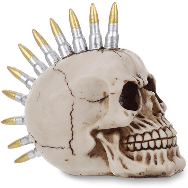 Dödskalle Dekoration Tuppkam