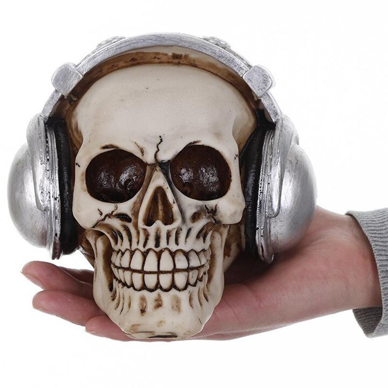 Realistisk Dödskalle Prydnad