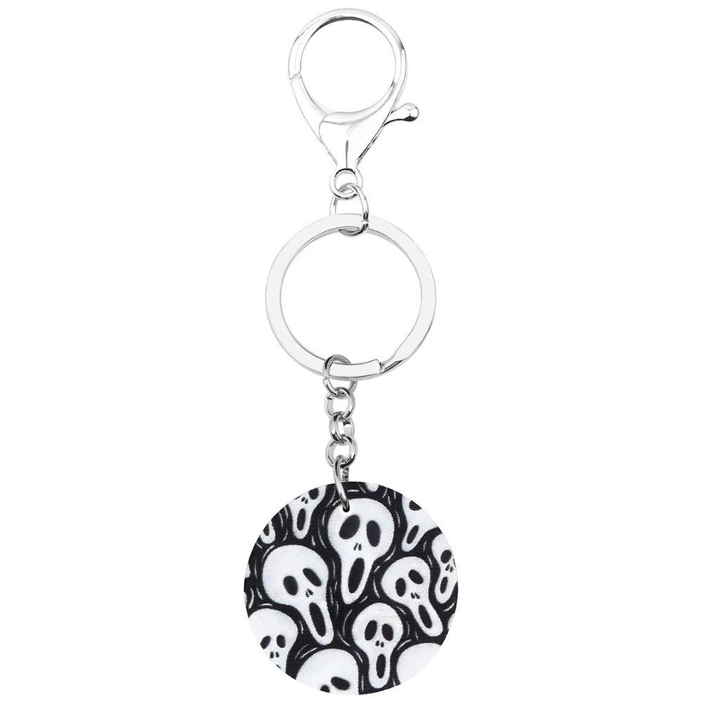 Dödskallar På Rund Nyckelring