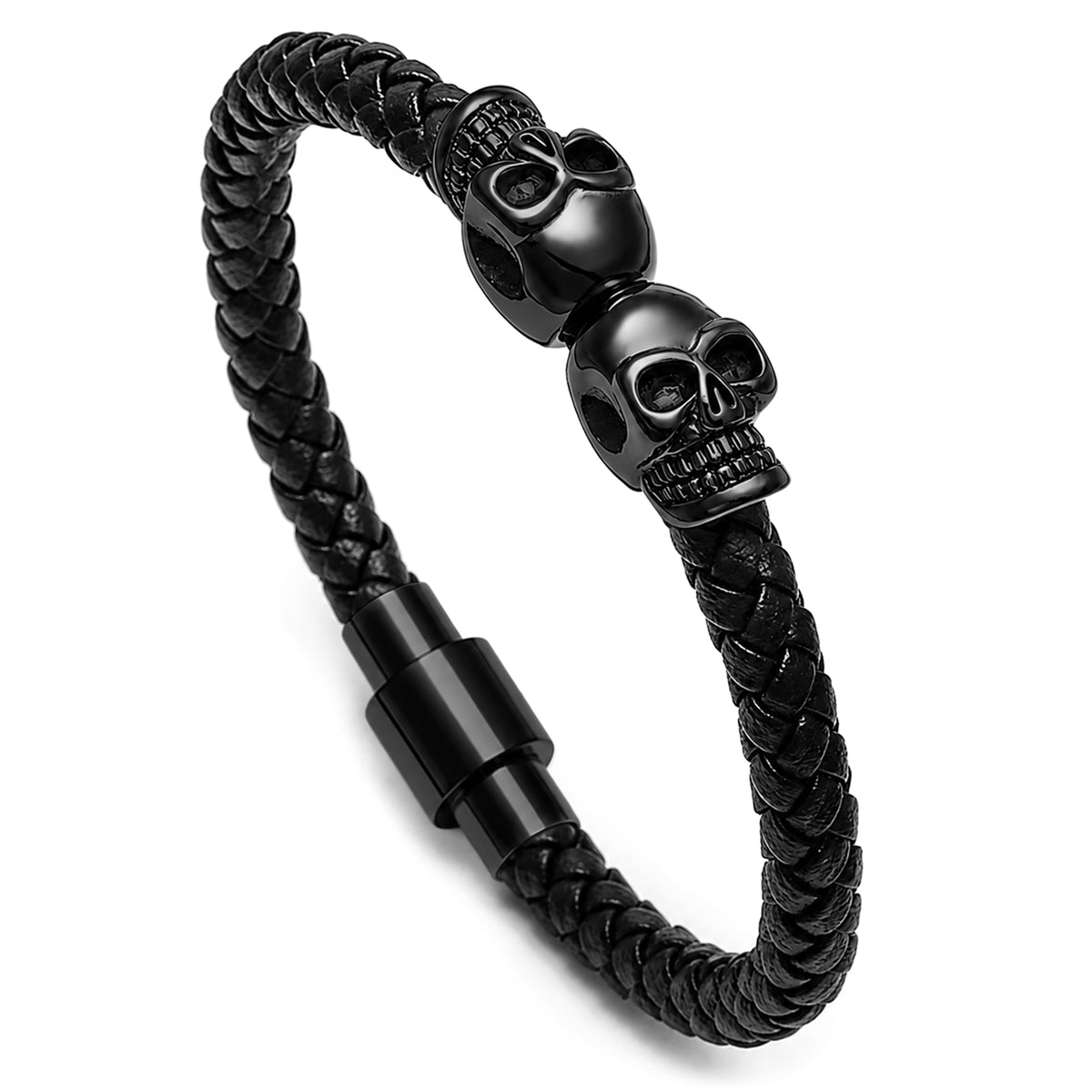 Dödskalle Läderarmband Manschett