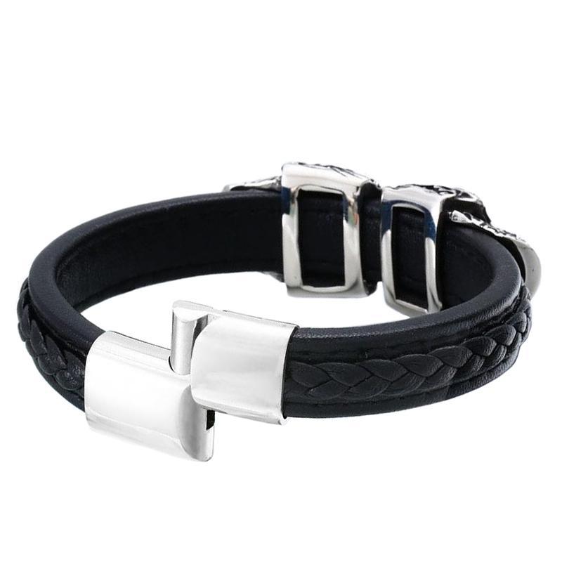 Dödskalle Armband Calavera Skull (Läder)