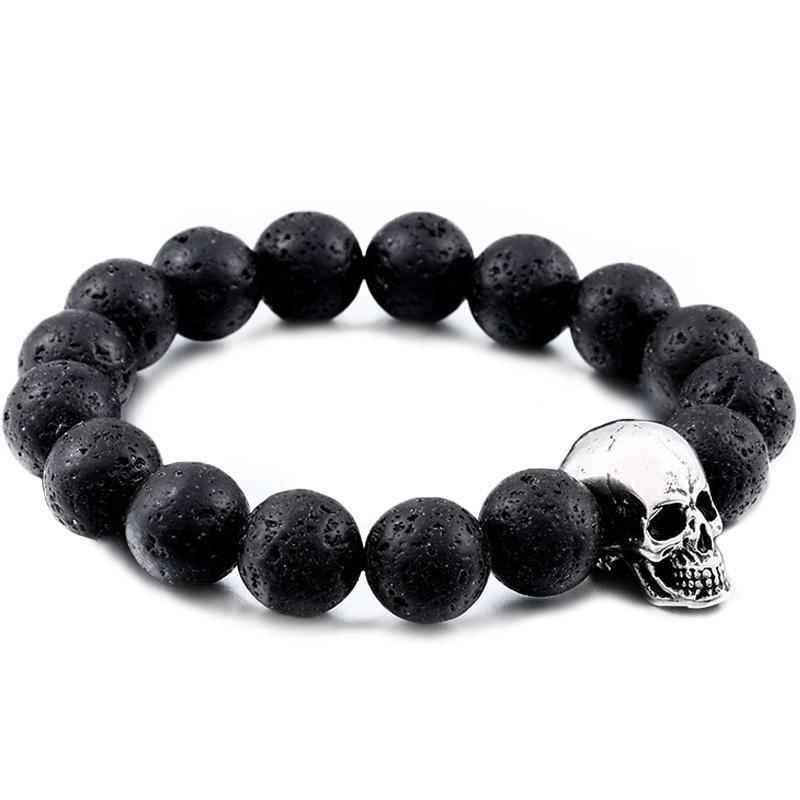 Dödskalle Armband Lavasten