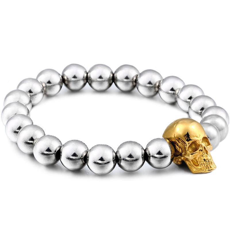 Dödskalle Armband Stålkulor