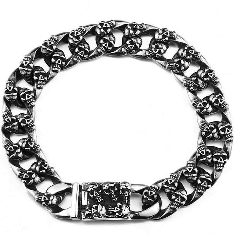 Armband Stål Dödskalle