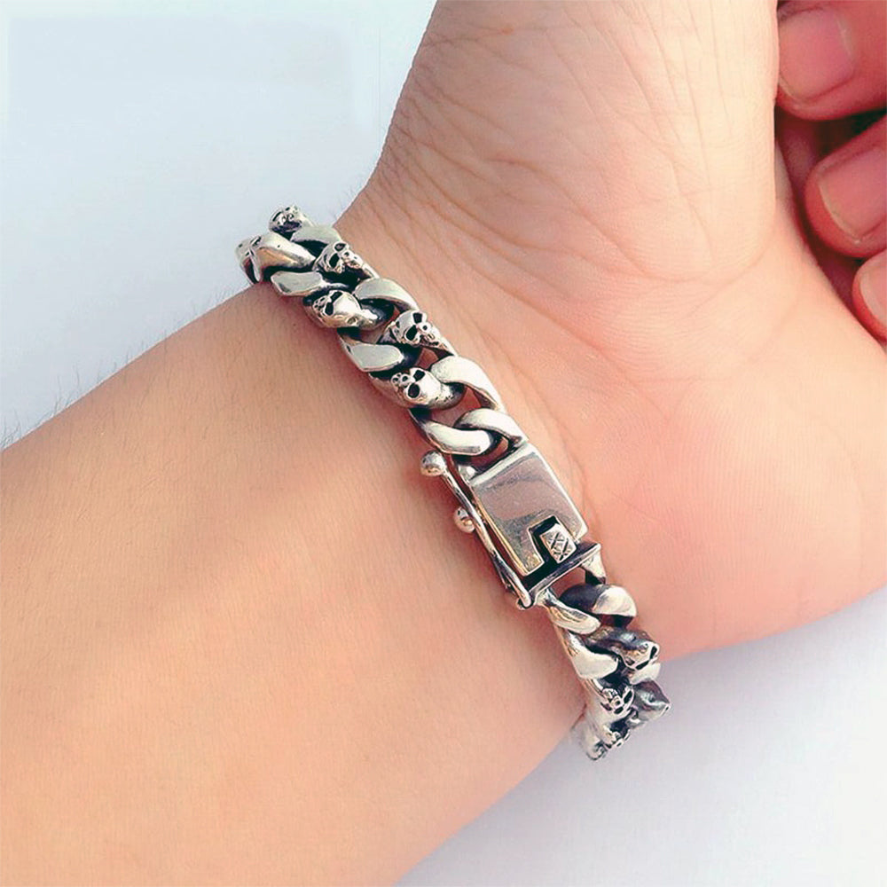 Dödskalle Armband S925