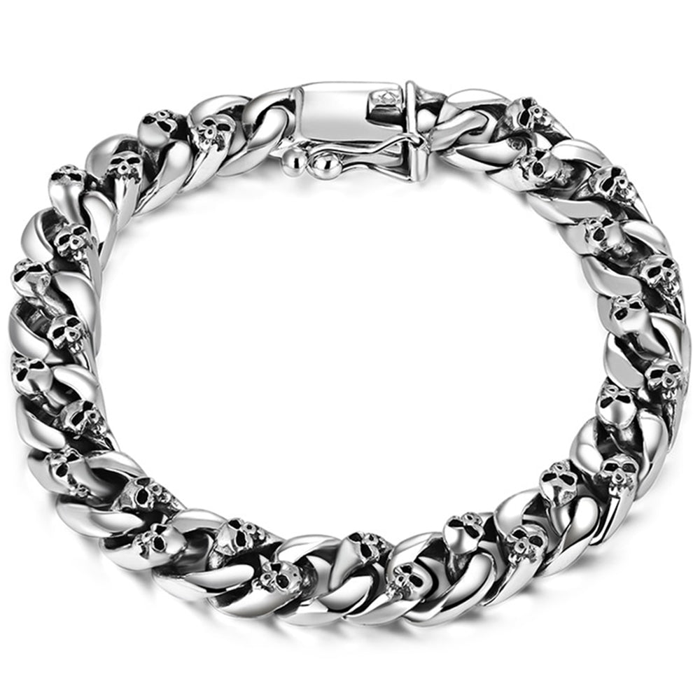 Dödskalle Armband Sterling Silver 925