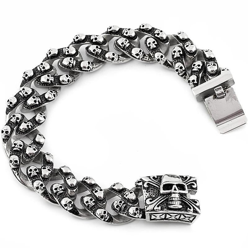 Dödskalle Armband Stål