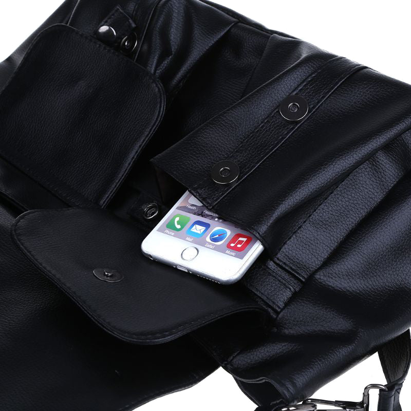 Dödskalle Axelremsväska Med Fack