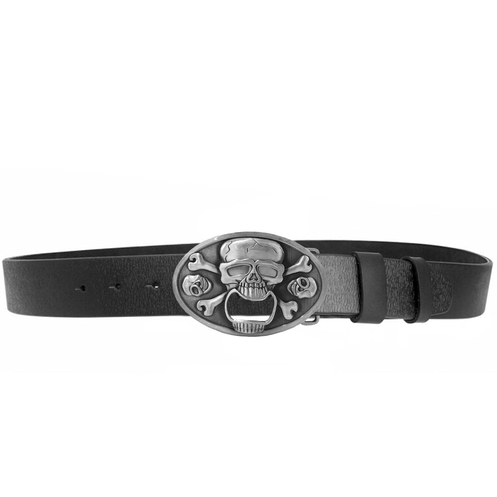 Dödskalle Bälte Med Kapsylöppnare