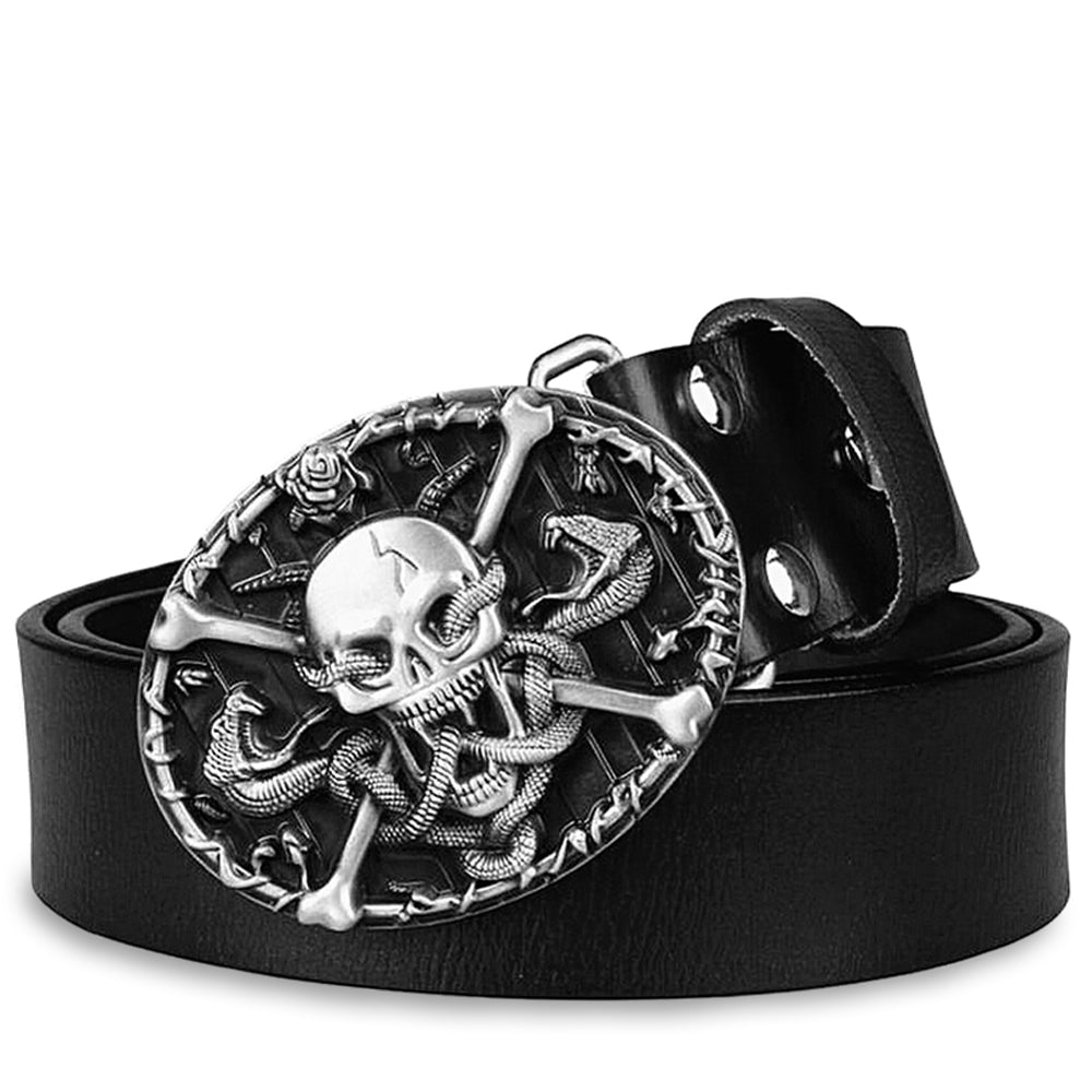 Dödskalle Bälte Med Ormar