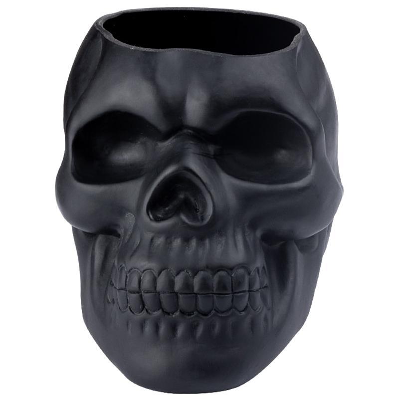 Svart Dödskalle Blomkruka