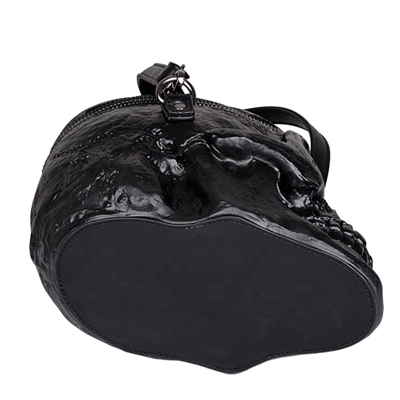 Svart Dödskalle Damväska