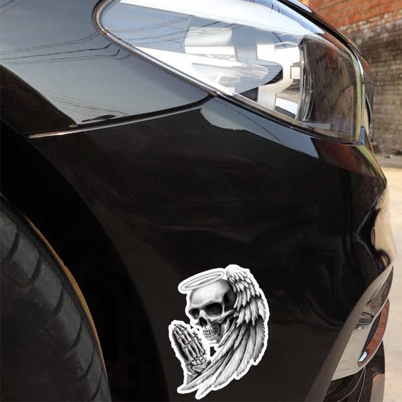 Dödskalle Klistermärke Ängel