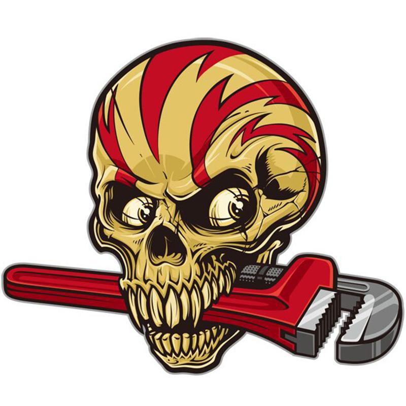 Dödskalle Sticker Rörtång