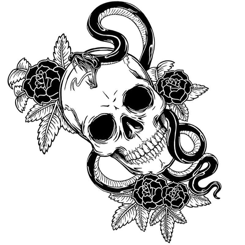 Dödskalle Sticker Giftorm