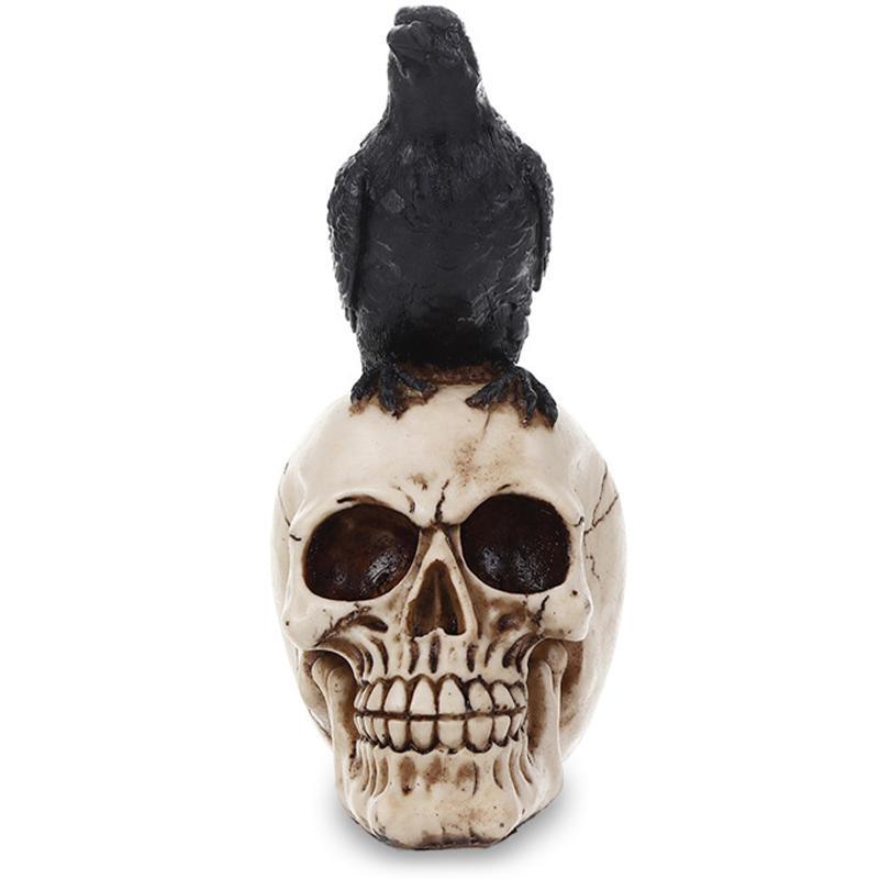 Dödskalle Dekoration Kråka