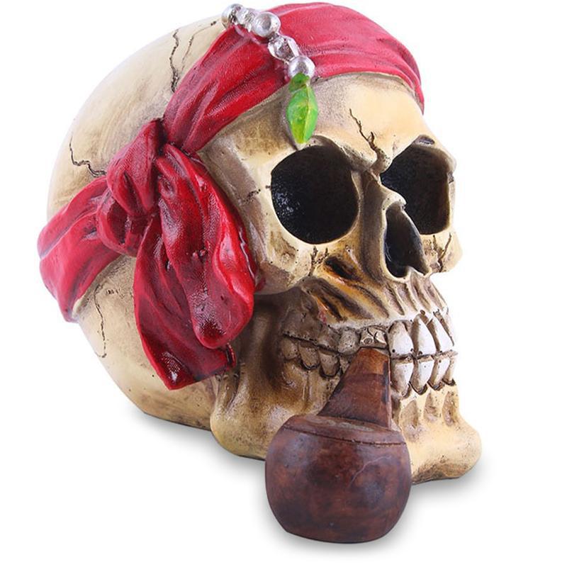 Dödskalle Dekoration Pipa