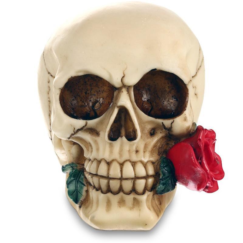 Dödskalle Dekoration Ros
