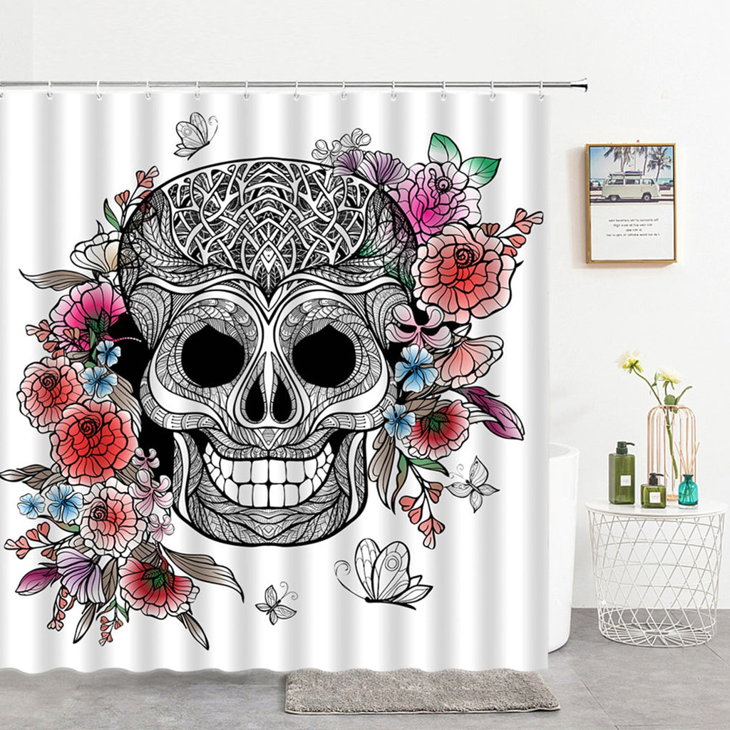 Duschdraperi Alien Dödskalle