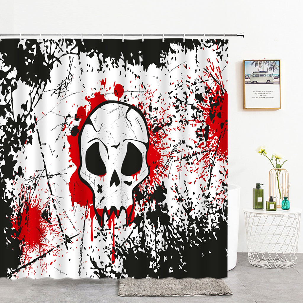 Dödskalle Duschdraperi Anarki