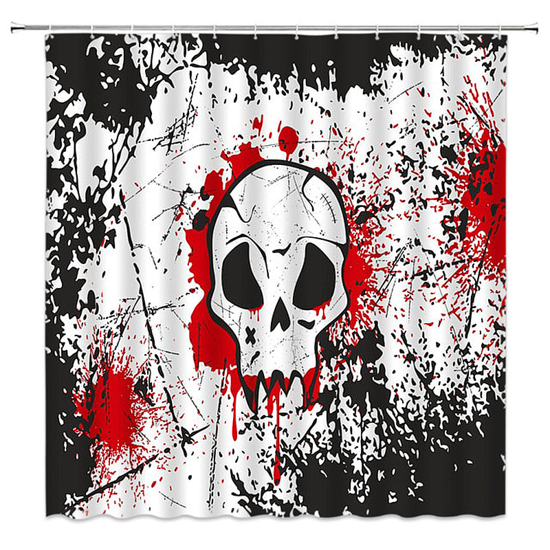 Duschdraperi Anarkistisk Dödskalle
