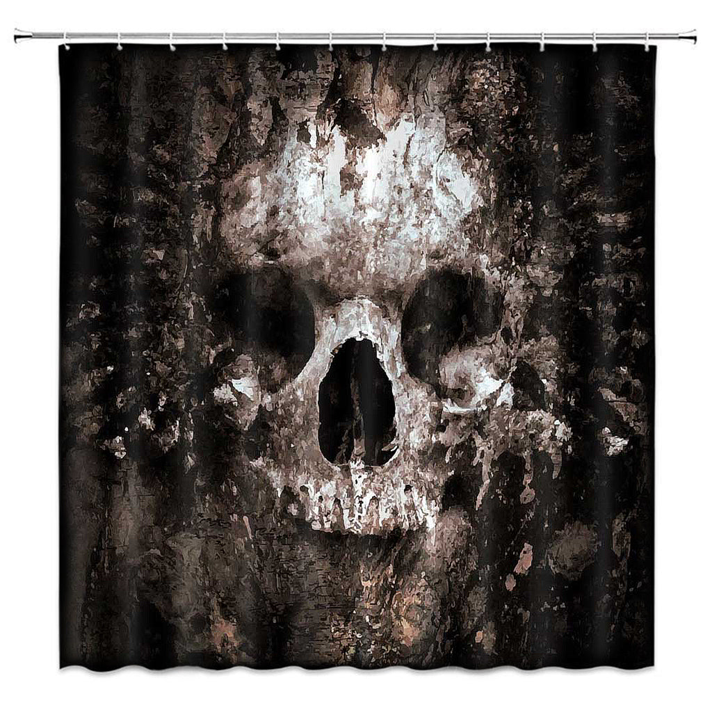 Duschdraperi Rostig Dödskalle