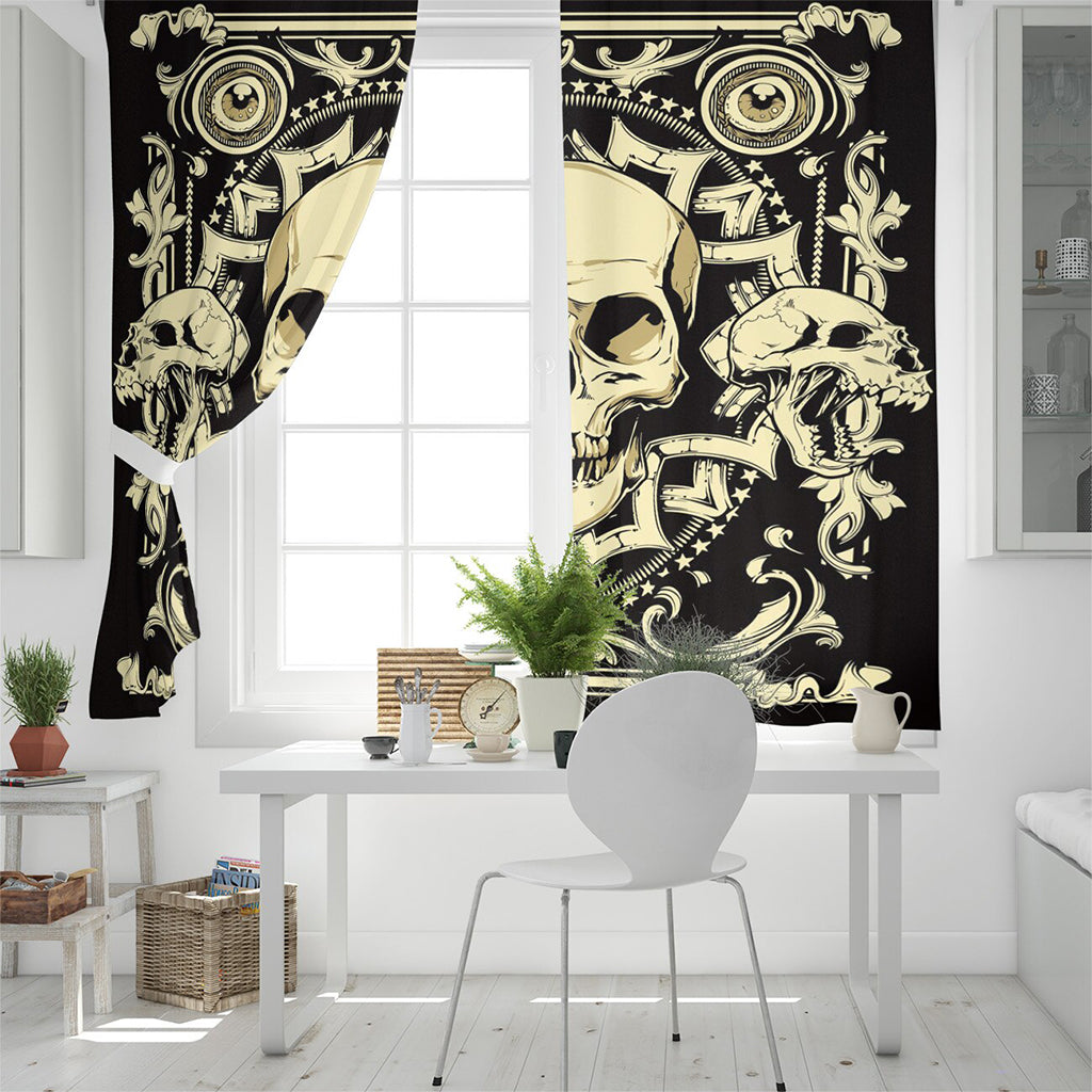 Svarta Dödskalle Gardiner Frimureri