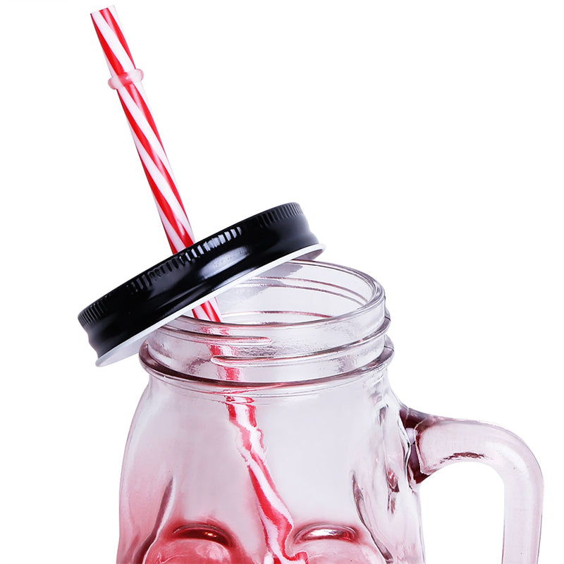 Dödskalle Drickaburk Med Sugrör