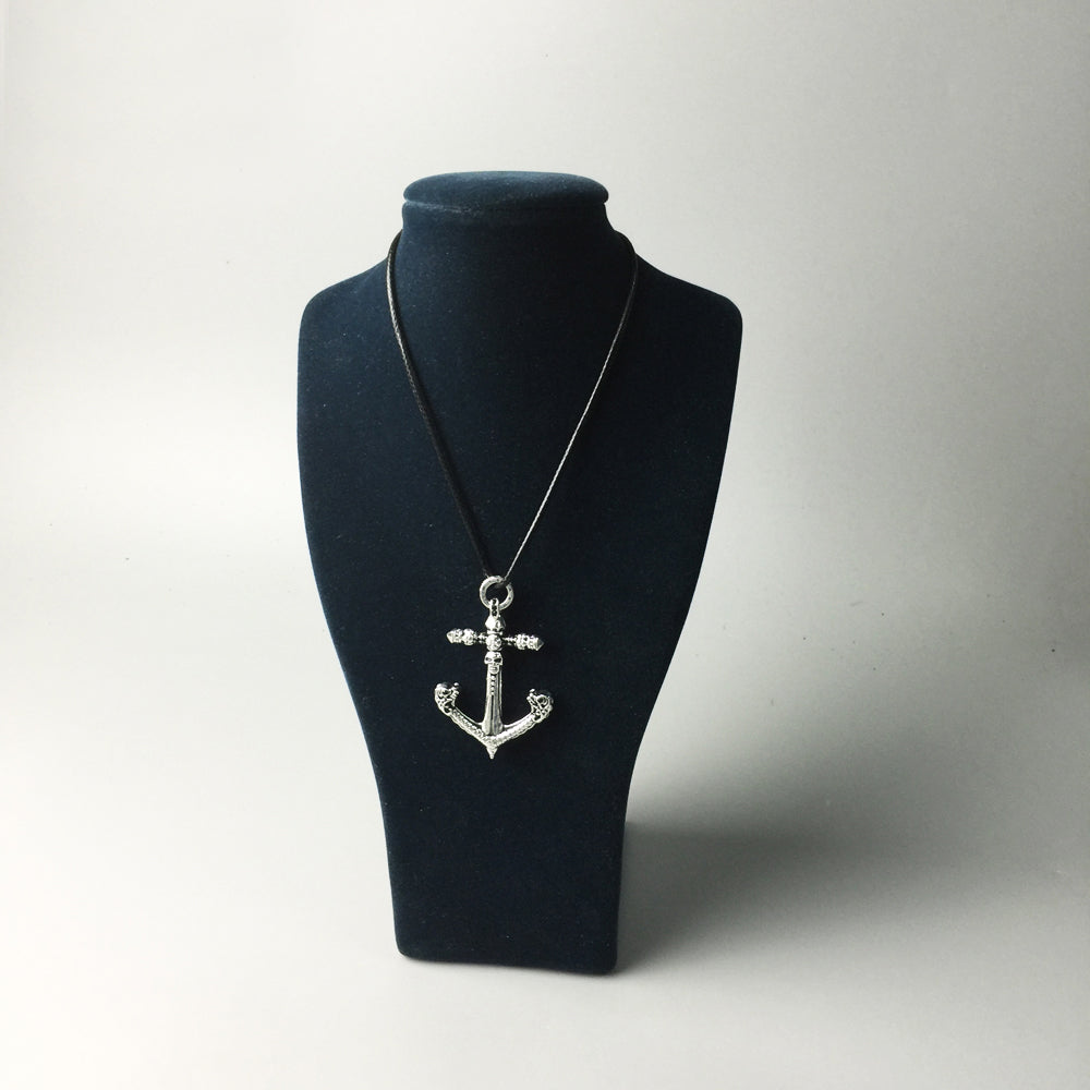 Silver Halsband Med Dödskalle-Hänge