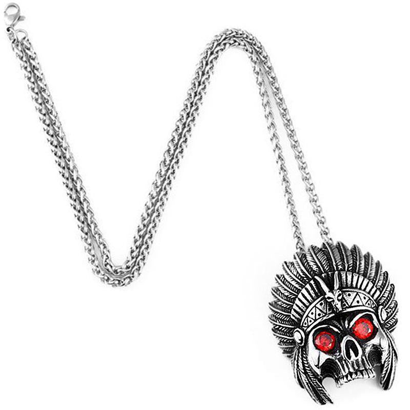 Dödskalle Halsband Indian