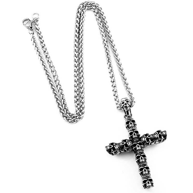 Dödskalle Halsband Kristus Kors
